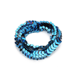 Hematiet kralen arrow 8mm blue 170309