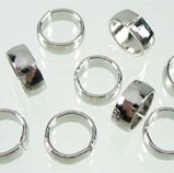 Metalen ring  8x3mm antiekzilver 10 stuks
