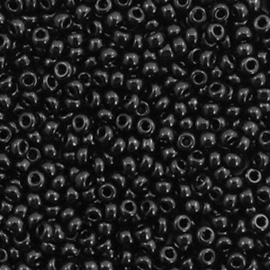 Miyuki rocailles 11/0 (2mm) opaque black 401