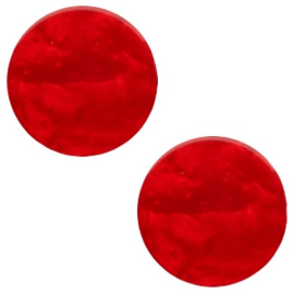 Cabochon Polaris plat 7mm mosso shiny scarlet red 41772