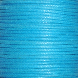 Waxkoord  turquoise 1mm per meter