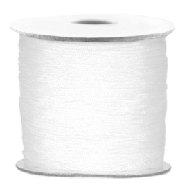 Macramé draad 0,8mm wit 26637