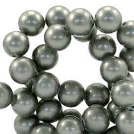 Glaskraal 8mm pearl coating greenish grey 41509