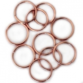 DQ Ringetje 6x1mm 20 stuks roségoud 7486