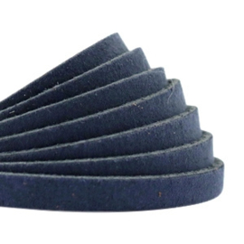 DQ Leer plat 5mm dark denim blue 26863