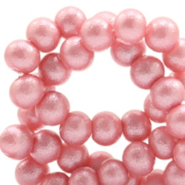 Glaskraal 8mm glitter dust vintage pink 49175