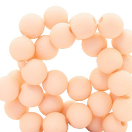 Acrylkraal 4mm rond peach nougat 69120