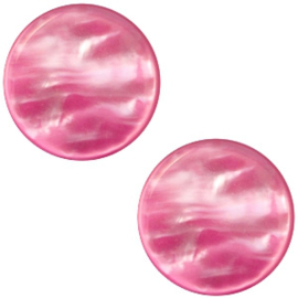 Cabochon Polaris plat 12mm parelmoer cashmere rose 34746