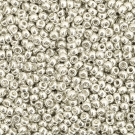 Miyuki rocailles 11/0 (2mm) galvanized silver 11-1051