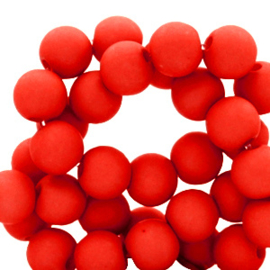 Acrylkraal 6mm rond candy red 71332