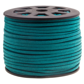 Imitatie suede 3mm diep teal