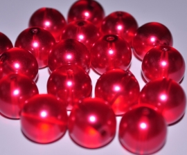 Glasparel 14mm rond rood