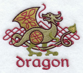 Handdoek of Baddoek met Celtic Dragon