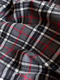 GK33 - Great Kilt grijs-rood-zwart-wit - NIEUW