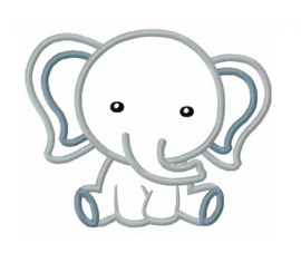 Handdoek met Baby olifantje
