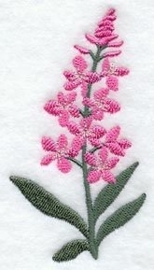 Gastendoekje, Handdoek of Baddoek met Wilgenroosje (Fireweed)