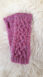 AW05 - Gebreide wollen armwarmers - Roze