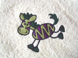 Baby badcape met Zebra - BB03