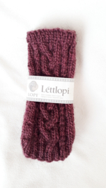 AW03 - Gebreide wollen armwarmers - Donker framboosroze