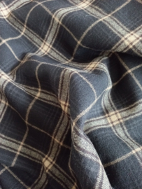 GK30 - Great Kilt XL in zwart-donkerbruin-zandbeige - UITVERKOCHT