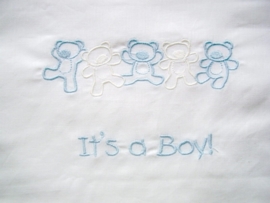 Wieglakentje "It's a Boy"