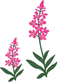 Gastendoekje, Handdoek of Baddoek met Wilgenroosje (Fireweed)