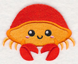 Baby badcape met Baby krab - ZB02