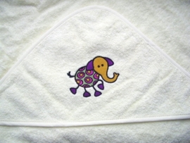 Baby badcape met Olifant - BB01