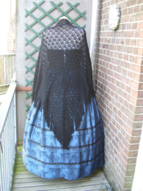 DR03 - Victoriaanse rok met plooien en lint