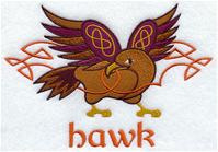 Handdoek of Baddoek met Celtic Hawk
