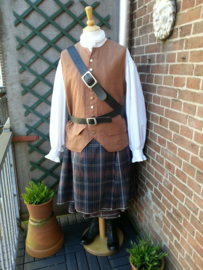 GL01 - Linnen gilet als in Outlander