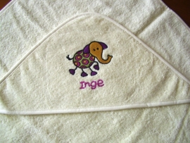 Baby badcape met Olifant - BB01