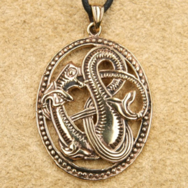 HA07 - Grote Keltische slangenhanger van brons