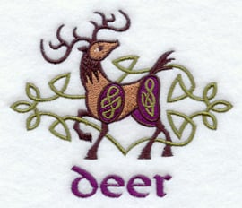 Handdoek of Baddoek met Celtic Deer