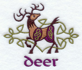 Handdoek of Baddoek met Celtic Deer