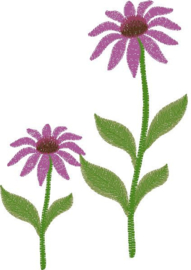 Gastendoekje, Handdoek of Baddoek met Zonnehoed (Echinacea)