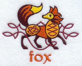 Handdoek of Baddoek met Celtic Fox