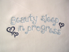 Wieglakentje "Beauty Sleep" blauw