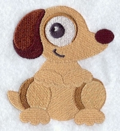 Baby badcape met Puppy - GO06