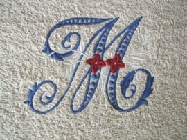 Badtextiel met monogram "Ivy"