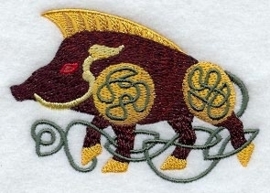 Handdoek of Baddoek met Celtic Boar