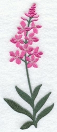 Gastendoekje, Handdoek of Baddoek met Wilgenroosje (Fireweed)