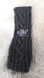 AW03- Gebreide wollen armwarmers - Olijfgroen