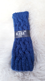 AW05- Gebreide wollen armwarmers - Donker jeansblauw