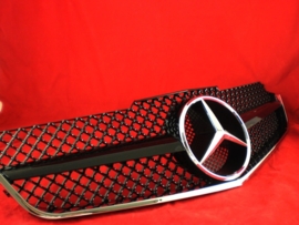 Mercedes W207 Coupe E Klasse AMG Look Grill  Glanszwart Bj 2007-2014