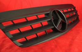 Mercedes W220 S Klasse AMG Look Grill Matzwart Met Matzwarte Ster Bj 1998-2002