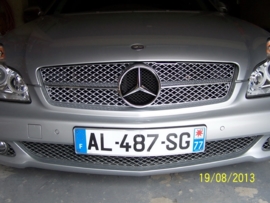 Mercedes W219 CLS AMG Look Grill Zilver/Chroom Bj 2004-2008
