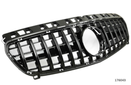 Mercedes W176 A Klasse PANAMERICANA AMG GT Look Grill Grille Sportgrill  Bj 2012-09/2015 Glanszwart