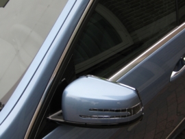 Mercedes W204 C Klasse AMG Look  Chromen Spiegelomrandingen Spiegels Bj Vanaf 8/2008
