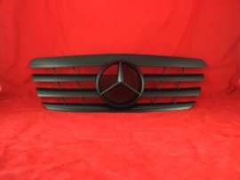 Mercedes W210 E Klasse AMG Look  Grill Matzwart Met Matzwarte Ster